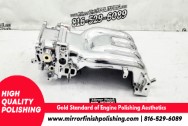Mazda RX7 Aluminum Intake Manifold & Throttle Body AFTER Chrome-Like Metal Polishing and Buffing Services | Restoration Services | Intake Manifold Polishing Services