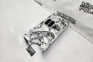 Edelbrock Aluminum Intake Manifold AFTER Chrome-Like Metal Polishing and Buffing Services | Restoration Services | Intake Manifold Polishing Services 