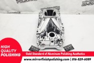 Edelbrock Aluminum Intake Manifold AFTER Chrome-Like Metal Polishing and Buffing Services | Restoration Services | Intake Manifold Polishing Services