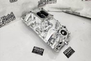 Weiand Aluminum Intake Manifold AFTER Chrome-Like Metal Polishing and Buffing Services | Restoration Services | Intake Manifold Polishing Services