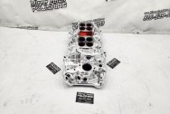 Edelbrock Aluminum Intake Manifold AFTER Chrome-Like Metal Polishing and Buffing Services | Restoration Services | Intake Manifold Polishing Services