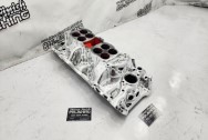 Edelbrock Aluminum Intake Manifold AFTER Chrome-Like Metal Polishing and Buffing Services | Restoration Services | Intake Manifold Polishing Services