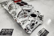 Edelbrock Aluminum Intake Manifold AFTER Chrome-Like Metal Polishing and Buffing Services | Restoration Services | Intake Manifold Polishing Services