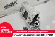 Edelbrock High Rise Aluminum Intake Manifold AFTER Chrome-Like Metal Polishing and Buffing Services | Intake Manifold Polishing Services | Aluminum Polishing Services