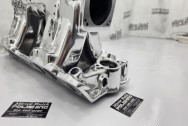Edelbrock High Rise Aluminum Intake Manifold AFTER Chrome-Like Metal Polishing and Buffing Services | Intake Manifold Polishing Services | Aluminum Polishing Services