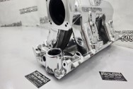 Edelbrock High Rise Aluminum Intake Manifold AFTER Chrome-Like Metal Polishing and Buffing Services | Intake Manifold Polishing Services | Aluminum Polishing Services