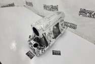 Edelbrock High Rise Aluminum Intake Manifold AFTER Chrome-Like Metal Polishing and Buffing Services | Intake Manifold Polishing Services | Aluminum Polishing Services