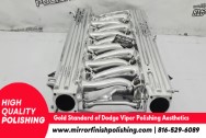 1996 - 2002 Gen II Dodge Viper V10 Aluminum Intake Manifold AFTER Chrome-Like Metal Polishing and Buffing Services | Aluminum Polishing | Dodge Viper Polishing Services | Intake Manifold Finishing Services