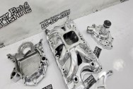 Edelbrock Aluminum Intake Manifold Project Project AFTER Chrome-Like Metal Polishing and Buffing Services | Aluminum Polishing | Intake Manifold Polishing Services | Finishing Services
