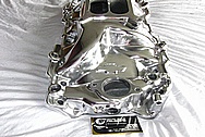 Chevy Aluminum Intake Manifold AFTER Chrome-Like Metal Polishing and Buffing Services / Restoration Services 