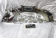 Chevy Aluminum Intake Manifold AFTER Chrome-Like Metal Polishing and Buffing Services / Restoration Services 