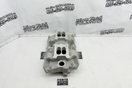 Offenhauser Aluminum Intake Manifold BEFORE Chrome-Like Metal Polishing | Intake Manifold Polishing | Aluminum Polishing Services