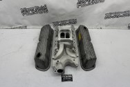 Aluminum Intake Manifold Project BEFORE Chrome-Like Metal Polishing and Buffing Services | Restoration Services | Intake Manifold Polishing Services