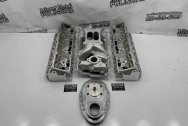 Aluminum Intake Manifold Engine Project BEFORE Chrome-Like Metal Polishing and Buffing Services | Restoration Services | Intake Manifold Polishing Services