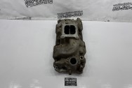 Weiand Aluminum Intake Manifold BEFORE Chrome-Like Metal Polishing and Buffing Services | Restoration Services | Intake Manifold Polishing Services
