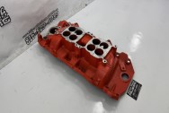 Edelbrock Aluminum Intake Manifold BEFORE Chrome-Like Metal Polishing and Buffing Services | Restoration Services | Intake Manifold Polishing Services