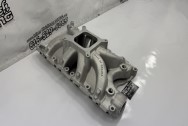 Edelbrock Aluminum Intake Manifold Project Project BEFORE Chrome-Like Metal Polishing and Buffing Services | Aluminum Polishing | Intake Manifold Polishing Services | Finishing Services