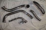 Toyota Supra Greddy 3 Row Aluminum Intercooler Piping AFTER Chrome-Like Metal Polishing and Buffing Services