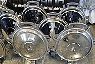 Stainless Steel Tank Car Lids AFTER Chrome-Like Metal Polishing - Stainless Steel Polishing