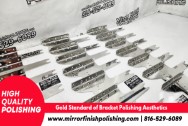 Manufacturer Harley Davidson Stainless Steel Brackets AFTER Chrome-Like Metal Polishing and Buffing Services | Manufacturer Polishing Services | Steel Polishing Services