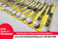 Stainless Steel Manufactured Flatware | Production Modern Flatware AFTER Chrome-Like Metal Polishing and Buffing Services | Restoration Services | Manufacturer Polishing Services