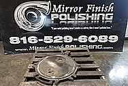Stainless Steel Tank Lids BEFORE Chrome-Like Metal Polishing and Buffing Services - Stainless Steel Polishing Services - Manufacturer Polishing