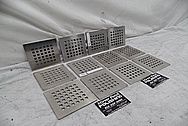 Stainless Steel Drain Pieces BEFORE Chrome-Like Metal Polishing - Steel Polishing Services - Manufacturer Polishing Services