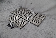 Stainless Steel Drain Sets BEFORE Chrome-Like Metal Polishing and Buffing Services - Stainless Steel Polishing - Manufacturer Polishing Services 