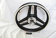 Harley Davidson Aluminum XR1200 Wheel AFTER Chrome-Like Metal Polishing and Buffing Services