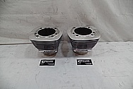 Harley Davidson Aluminum Cylinder Heads and Cylinders AFTER Chrome-Like Metal Polishing and Buffing Services - Aluminum Polishing