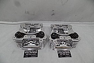 Harley Davidson S&S Aluminum Cylinder Heads AFTER Chrome-Like Metal Polishing - Aluminum Polishing Services