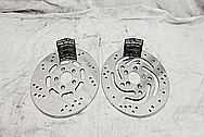 Harley Davidson Motorcycle Stainless Steel Brake Rotors AFTER Chrome-Like Metal Polishing and Buffing Services / Restoration Services - Stainless Steel Polishing - Motorcycle Polishing