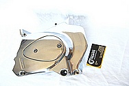 Kawasaki KZ 1000 Aluminum Motorcycle Engine Cover AFTER Chrome-Like Metal Polishing and Buffing Services