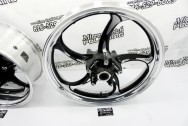 Harley Davidson Aluminum Motorcycle Wheels AFTER Chrome-Like Aluminum Polishing | Motorcycle Polishing | Wheel Polishing Services 