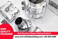 Harley Davidson Motorcycle Engine and Rocker Covers AFTER Chrome-Like Metal Polishing and Buffing Services | Restoration Services - Harley Davidson Motorcycle Polishing Services