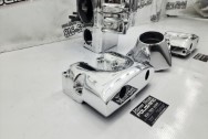 Harley Davidson Motorcycle Engine and Rocker Covers AFTER Chrome-Like Metal Polishing and Buffing Services | Restoration Services - Harley Davidson Motorcycle Polishing Services