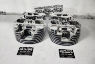 Harley Davidson Motorcycle S&S Cylinder Heads AFTER Chrome-Like Metal Polishing and Buffing Services | Restoration Services - Harley Davidson Motorcycle Polishing Services