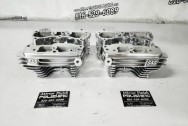 Harley Davidson Motorcycle S&S Cylinder Heads AFTER Chrome-Like Metal Polishing and Buffing Services | Restoration Services - Harley Davidson Motorcycle Polishing Services