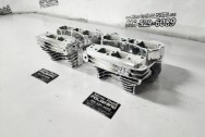 Harley Davidson Motorcycle S&S Cylinder Heads AFTER Chrome-Like Metal Polishing and Buffing Services | Restoration Services - Harley Davidson Motorcycle Polishing Services