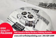 Harley Davidson M8 Transmission Trap Door AFTER Chrome-Like Metal Polishing and Buffing Services | Restoration Services | Harley Davidson Polishing Services