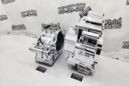 Harley Davidson M8 Transmission Trap Door BEFORE Chrome-Like Metal Polishing and Buffing Services | Restoration Services | Harley Davidson Polishing Services