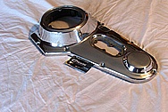 1983 Harley Davidson Shovelhead FXWG Primary Engine Cover AFTER Chrome-Like Metal Polishing and Buffing Services