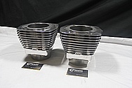 Harley Davidson Aluminum S&S Cylinder Heads AFTER Chrome-Like Metal Polishing and Buffing Services / Restoration Service