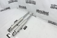 Harley Davidson Aluminum Lower Forks BEFORE Chrome-Like Aluminum Polishing | Motorcycle Polishing | Aluminum Polishing Services 