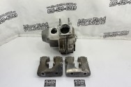 Harley Davidson Motorcycle Engine and Rocker Covers BEFORE Chrome-Like Metal Polishing and Buffing Services | Restoration Services - Harley Davidson Motorcycle Polishing Services