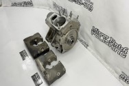 Harley Davidson Motorcycle Engine and Rocker Covers BEFORE Chrome-Like Metal Polishing and Buffing Services | Restoration Services - Harley Davidson Motorcycle Polishing Services