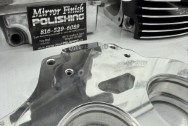 Harley Davidson M8 Transmission Trap Door BEFORE Chrome-Like Metal Polishing and Buffing Services | Restoration Services | Harley Davidson Polishing Services
