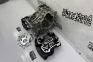 Harley Davidson M8 Transmission Case BEFORE Chrome-Like Metal Polishing and Buffing Services | Restoration Services | Harley Davidson Polishing Services