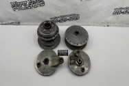Vintage Yamaha Aluminum Parts BEFORE Chrome-Like Metal Polishing and Buffing Services | Restoration Services | Vintage Motorcycle Polishing Services
