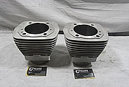 Harley Davidson Aluminum S&S Cylinder Heads BEFORE Chrome-Like Metal Polishing and Buffing Services / Restoration Service